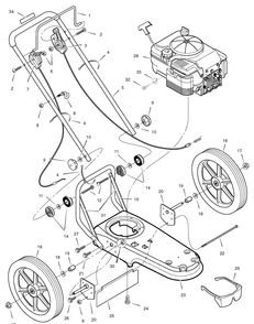 Housing Assembly Diagram and Parts List for TM6000X50NB 2007 Briggs and Stratton Trimmer